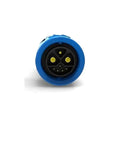 Rock Solid M23 8 Pin Waterproof Wire Connector IP67 Rated view showing blue circular aviation plug ends for e-bike chargers.