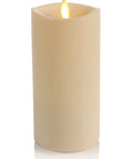 Outdoor Flameless Candle With Remote, Moving Flame Realistic LED Pillar Light For Patio Decor 3.25 Inch By 7 Inch Lantern