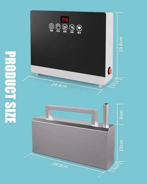 Portable Sink Mounted Dishwasher With Fully Automatic Hands Free Cleaning For Plates Cups Fruits And Seafood Compact Dorm Room Camper Trailer Setup That Cuts Routine Cleanup Way Down Fast Today showing product dimensions and design.