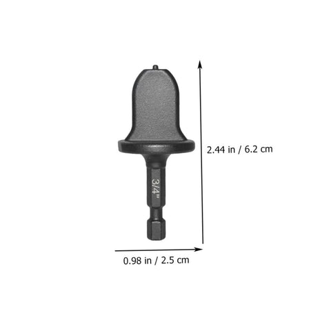 5 Piece HVAC Tube Expander Kit With Pro Flaring Tool And Swaging Bits for Tube Flaring, Bearing Steel, Side View, Size 2.44 in Height