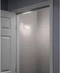 LED Flush Mount Closet Light With Motion Sensor for bedroom, bathroom, pantry and utility room, installed in small closet