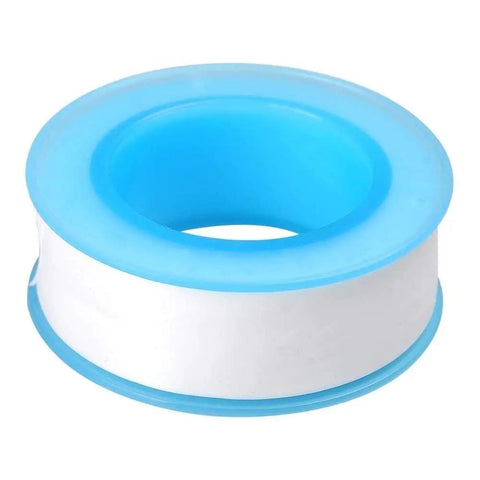10 Pack PTFE Teflon Tape For Plumbing, Heavy Duty Thread Seal Tape For Leak Proof Water Pipes, Half Inch By 500 Inch, White, spool view