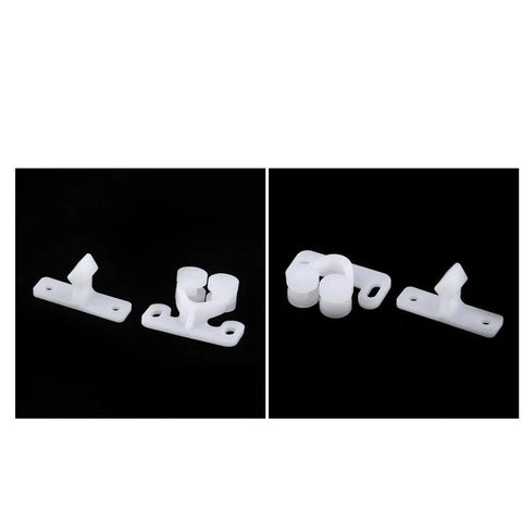 Three Piece Door Roller Kit With Double Ball Catch For Cabinet Closet Wardrobe Dresser And Drawer Doors Easy To Install Screws Not Included Durable White Rollers