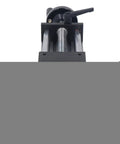 Rock Solid 200mm Stroke Manual Ball Screw Linear Actuator With Rail Guide Slide And Handwheel, top view close-up