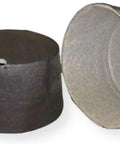 One Hour UL Fire Rated Recessed Light Cover Black showing interior and exterior, suitable for solid wood joists or open web trusses.