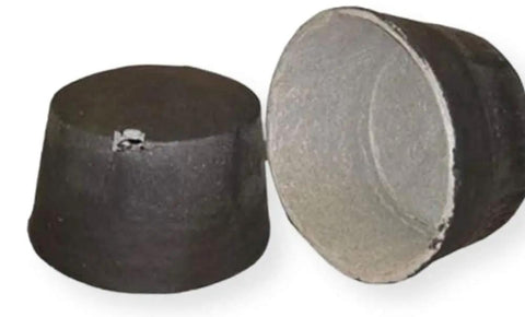 One Hour UL Fire Rated Recessed Light Cover Black showing interior and exterior, suitable for solid wood joists or open web trusses.