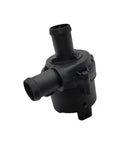 Top Shelf 12V Electric Engine Cooling Water Pump Keeps Your Rig Cool With Hella Reliable Leak Resistant Build Stops Overheating For Chevy Bolt Buick Daily Drivers, black plastic water pump with hose connections.