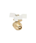 Half Inch PEX Ball Valve With Quarter Turn T Handle Shutoff DZR Lead Free Brass Mini Barb Valve For Half Inch PEX Tubing