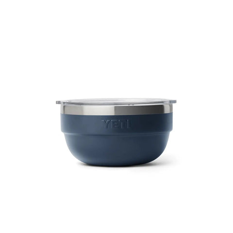 Rambler Bowl Vacuum Insulated Stainless Steel With Lid 1 Quart Navy Stackable And Nestable For Easy Meal Prep On The Go