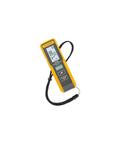 40 Meter Laser Distance Meter With One-Button Point And Click, Continuous Measurement Tool shown in yellow with display screen