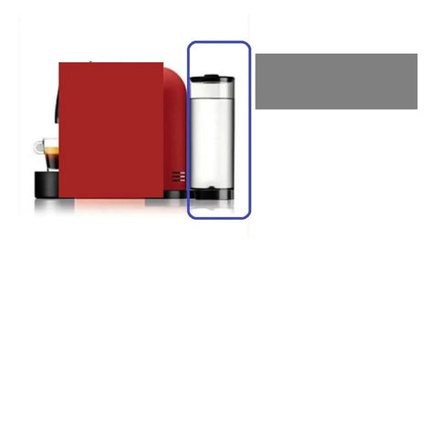 Water Tank Lid Reservoir Replacement For Nespresso U Series Coffee Machines C50 D50 next to coffee machine