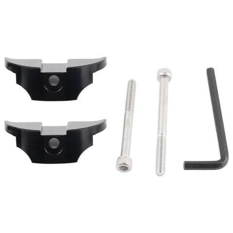Heavy Duty Steering Lockdown Compatible With Subaru Crosstrek Wilderness 2024 2025 Ascent WRX Forester Outback Steering Shock Absorber Replacement Part Perfect Fit for Your Rig. black metal clamp kit with bolts and Allen key