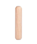 Wooden Dowel Pins Set 50 Pieces For Cabinets And Drawers Round Fluted Dowels M6 By 30mm Easy Plug And Play Furniture Assembly And Wood Joint Repair Multi Length Kit For DIY Projects beige wooden dowel pin on white background