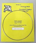 Zephyr Ringsaw Replacement Blade, Standard Grit, Yellow Color displayed in packaging for home workshop use
