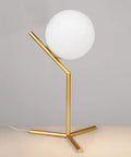 Globe Table Lamp With Glass Shade Mid Century Golden Desk Light For Bedroom Living Room Office Kids Room Eye Friendly Frosted Glass Globe Glow With G9 Bulb Cozy Modern Decor Lamp With Chill Vibe, gold frame design on table