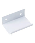 Arc Modern Finger Edge Pulls For Cabinets, Drawers, Doors And Furniture, Aluminum Hidden Tab Handles, White Finish, 1.26 Inch
