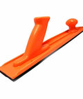 Pro Grade 5 Piece Woodworking Table Saw Safety Push Block Set long orange push block for router table use.