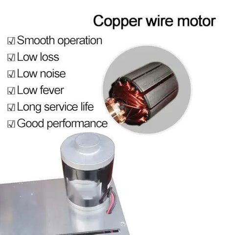 Copper wire motor used in 6 Inch Bench Grinder Polishing Machine, showcasing smooth operation features and performance details.