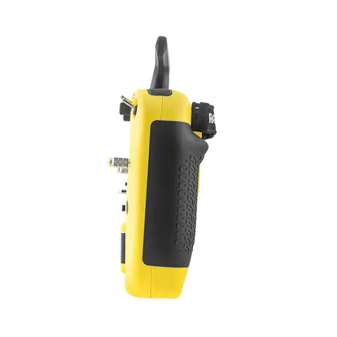 Side view of yellow TX15 V5 ELRS 16CH 2.4G Hall Gimbals ExpressLRS 3.5 Inch IPS Screen OpenTX EdgeTX RC drone remote controller