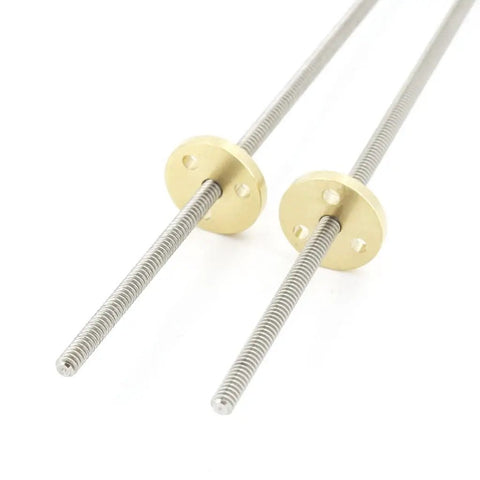 Stainless Steel Trapezoidal Lead Screw 300mm With Brass Nut Pitch 1mm Lead 1mm or 2mm For DIY Home Improvement Linear Guides High Precision Easy Install, two lead screws with brass nuts