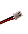 Red and black wires with white connector for Ni-Cd 4.8V 700mAh Emergency Exit Light Battery Replacement 2 Pack