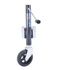 Straight Up Tough Heavy Duty Swivel Marine Tongue Jack For Boat And Utility Trailers with side wind handle and poly wheel.