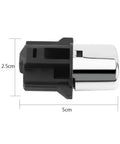 Super Smooth Auto Shift Knob Repair Kit Fits 2003 To 2007 Models With Durable ABS And Metal Parts For Snappy Gear Changing Vibes And Rock Solid Transmission Control That Feels Like A Brand New Shifter Handle Button Setup 5cm black and chrome part