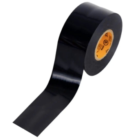 Bulk 48 Roll Carton Electrical Tape Black Waterproof Heavy Duty Pro Grade Vinyl Self Adhesive PVC Wire Insulation 2 Inch
