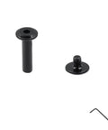 Black M3 x 16mm hex socket head cap screw and flat cap nut from the 20 Sets Black M3 X 16mm Hex Socket Head Cap Screw And Flat Cap Nut Hardware Kit.