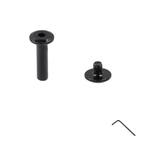 Black M3 x 16mm hex socket head cap screw and flat cap nut from the 20 Sets Black M3 X 16mm Hex Socket Head Cap Screw And Flat Cap Nut Hardware Kit.