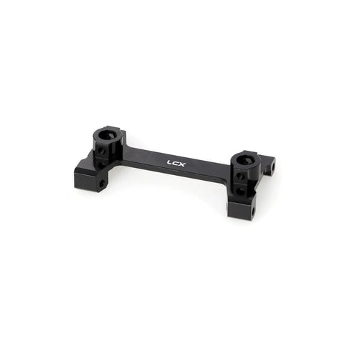 Beefy Aluminum Rear Frame Rail Bracket With Body Post Mount For 1 To 10 Scale RC Crawler Fits Axial SCX10 III upgrade component, black anodized