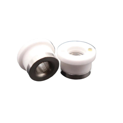 Ceramic Lasering Head For Fiber Laser Cutting Machine Replacement Part, Durable Wear Resistant Spare For Precision Cutting, Easy Installation, Stable Performance, Professional Grade For Pro Shop And Heavy Duty Uses, white ceramic laser head, M8 thread
