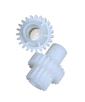 Heavy Duty Lift Motor Gear Replacement Compatible With Riso Ev Cv Duplicator Copiers M0 Point 8 X14 Pinion close-up view of gears