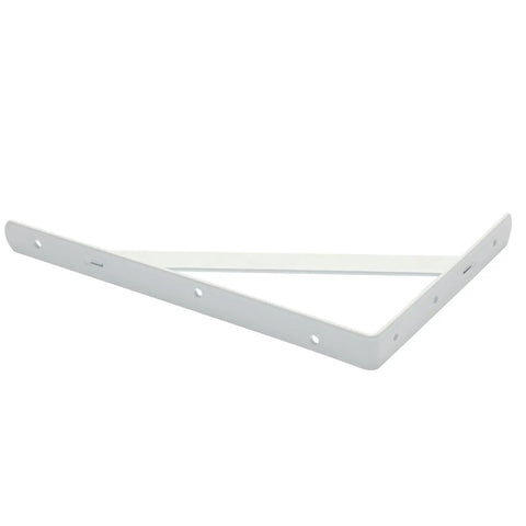 Heavy Duty Shelf Brackets 12 Inch By 8 Inch With Screws 8 Pack White Metal L Brackets For Shelves Floating Shelf Support