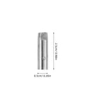 Stainless Steel Fencing Blade Tip Replacement For Epee And Foil Quick Install Spare Point With Wire Training Practice Equipment cross-section view