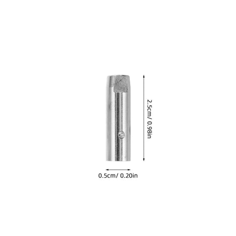 Stainless Steel Fencing Blade Tip Replacement For Epee And Foil Quick Install Spare Point With Wire Training Practice Equipment cross-section view