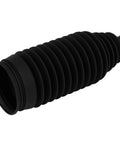 Tie rod end boot, black rubber accordion-style for front inner and outer ends