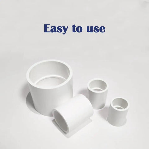 12 Pack 1/2 Inch White PVC Pipe Slip Socket Coupling Adapters For Sprinkler Systems And Drip Irrigation, Easy Pipe Extension Fittings