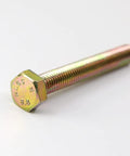 Close-up of a hex bolt from the Heavy Duty Bolts And Nuts Kit With 1600Pcs M4 M5 M6 Grade 8.8 Alloy Steel Fasteners, metallic finish.