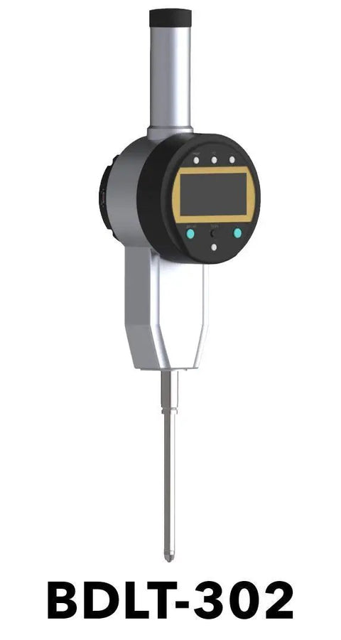 Wireless Bluetooth Dial Indicator Lite With 0.01 Millimeter Resolution And 2 Inch 50 Millimeter Range Pro Grade Precision Gauge 8 Hz Data Transmission Up To 20 M Indoors Or 30 M Outdoors USB 5 VDC Charging 0 To 40 C front view