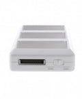 Front view of Phantom 4 Series Battery Charging Hub for Three Batteries in Sequence, showing plug and switch design