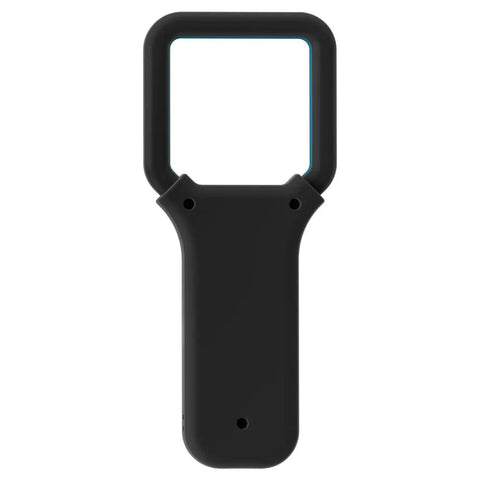 Front view of Universal Pet Microchip Scanner For ISO1178411785 FDX B EMID Chips 125KHz 134.2MHz handheld reader with square handle.