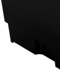 Close-up of the Dope Compact Indoor Hydroponic System With Fifteen Pod Soilless Grow Kit's durable black ABS planter corner detail