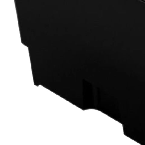 Close-up of the Dope Compact Indoor Hydroponic System With Fifteen Pod Soilless Grow Kit's durable black ABS planter corner detail