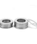Ultra Thin Stainless Steel Flat Washer Set 0.1mm Thick 28 to 35mm Outer Diameter 10 Pack Shim Washers for Screws Durable Weatherproof 304 Stainless Steel Flat Washer Assortment Kit, stacked washers