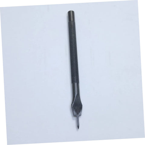 Single tool from 4 Piece Diamond Prong Leather Chisel Hole Punch Kit For Diy Leatherworking 3mm Holes Black Handy Leather Craft Tools