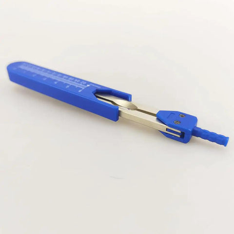 Premium Stainless Steel ECG Calipers For Precise Wave Measuring And Accurate EKG Readouts Durable Anti Rust Arms With Smooth Adjustable Hinge Easy To Open And Close Fits Various Waveform Intervals Pro Grade Build Ideal Instrument For Clinicians, blue sleeve