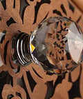 Slick Chrome Cabinet Pulls With Knockout K9 Crystal Accents Modern Kitchen Drawer Knobs And Cupboard Handles For A Quick Home Refresh 100 Piece Hardware Bundle close-up of K9 crystal knob and polished chrome base