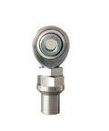 Rock Solid Chromoly Steel Heim Joint Rod Ends Pxmr14 Pxml14 shown from the front with solid ball bearing inner race.