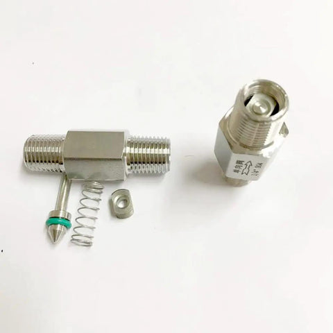 Heavy Duty BSPT Equal Male Check Valve Set For Water Gas Oil, 1/4 Inch 3/8 Inch 1/2 Inch Threads, 304 Stainless Steel Inline Valve, Non-Return, High Flow, Durable Fit disassembled view